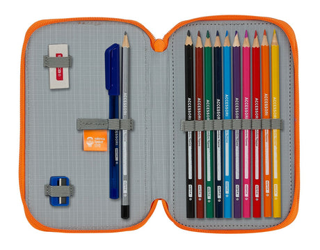 Double Pencil Case 28 Pieces Safta